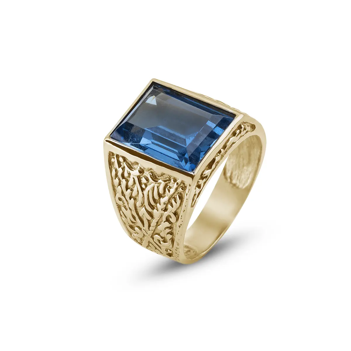 انگشتر طلا و توپاز سوئیسی 293