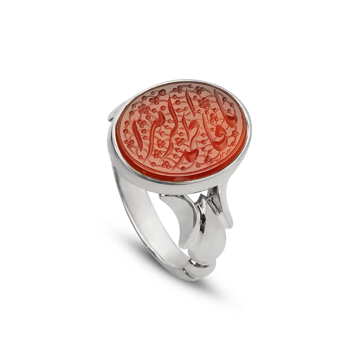 انگشتر عقیق سرخ یمانی با ذکر یا فاطمه الزهرا (س) 387