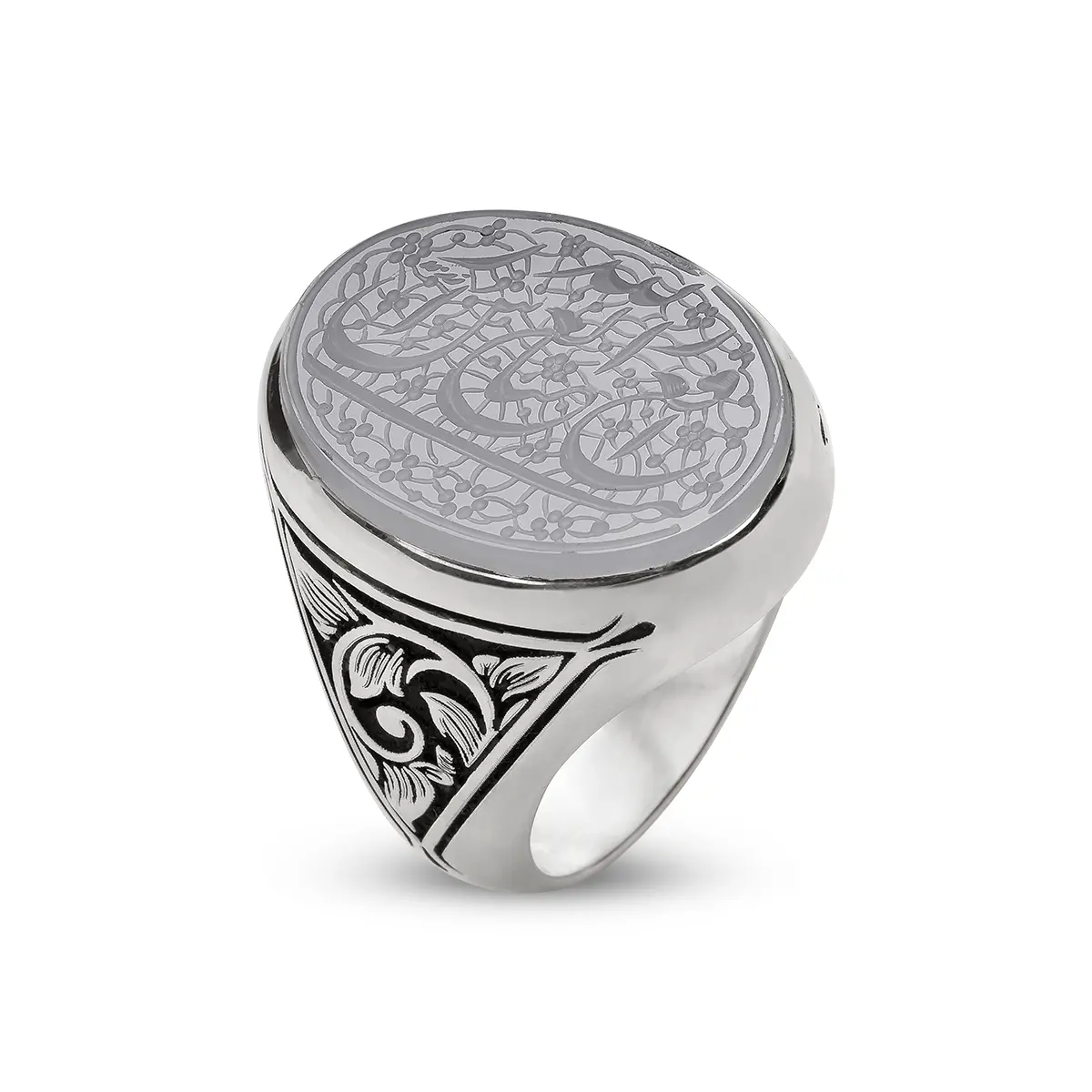 انگشتر نقره منقش به ذکر رفع الله رایه العباس 300