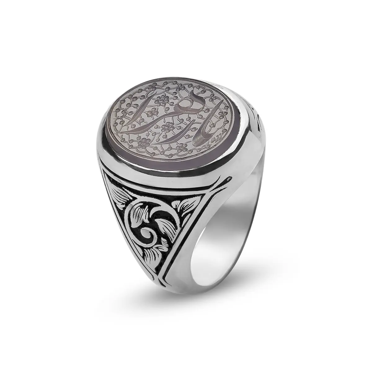 انگشتر نقره منقش به ذکر یا زهرا 297