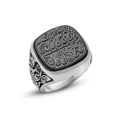 انگشتر نقره خطی مردانه